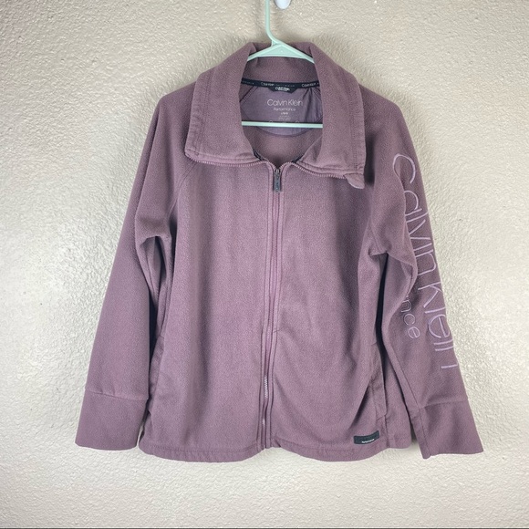 Calvin Klein Performance Fleece Zip Up Large - Picture 2 of 9